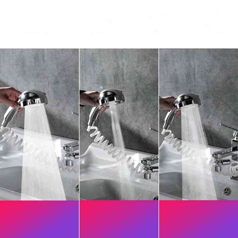 Wash Basin Water Tap Extender-hand Held Flexible Shower Head