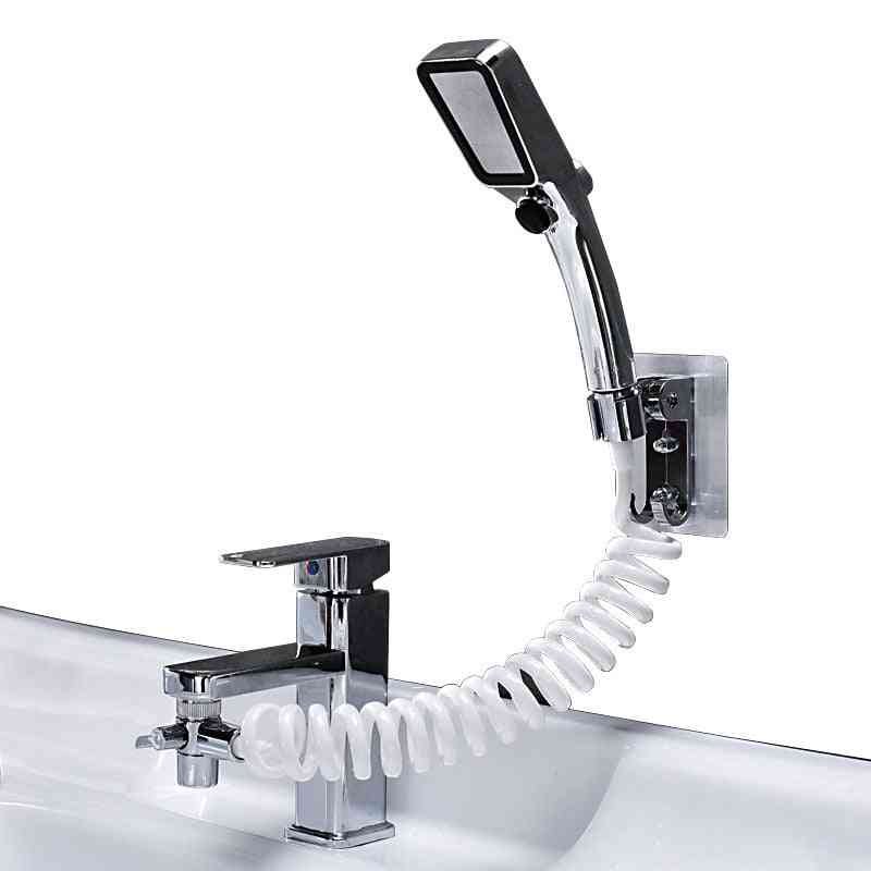 Vodovodný kohútik na umývadlo nástavec ručná flexibilná sprchová hlavica