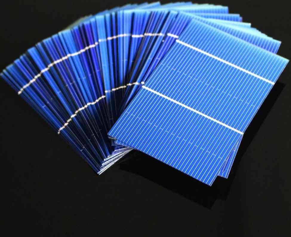 50buc / lot 125 156 panou de celule solare - baterie policristalină încărcare 5v 6v 12v, siliciu sunpower 5/6 inch