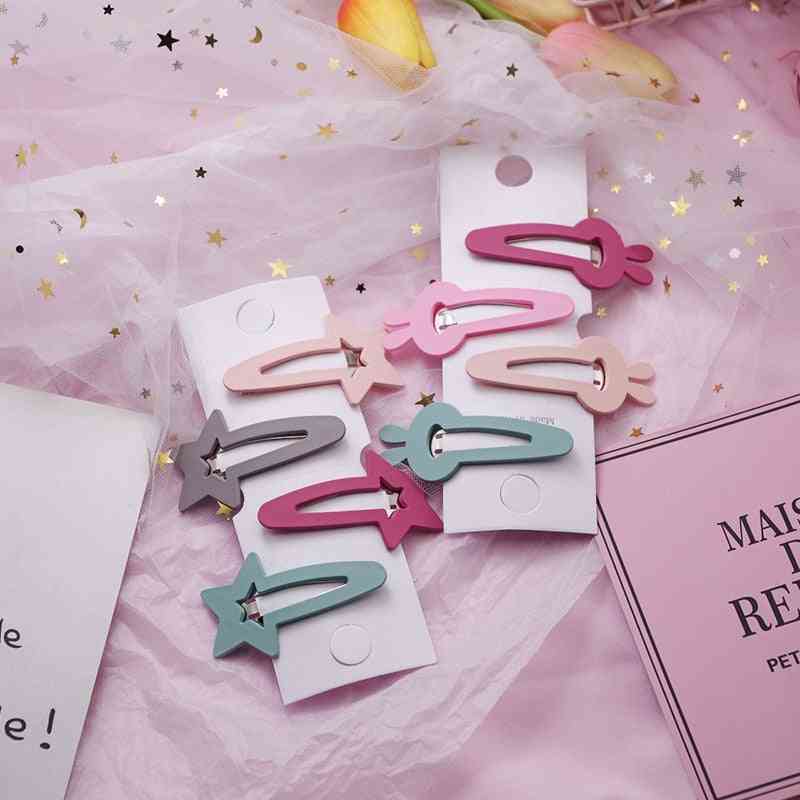 Lovely Star/rabbit/triangle Design Hairpins For