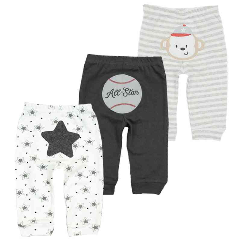 3 sztuk / partia bawełniane ubrania dla dzieci, spodnie dla malucha Harem-Baby Girl spodnie w połowie talii 3-24 miesięcy, noworodka unisex legginsy dziecięce