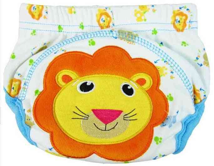 Cotton Cartoon Training Pants - Reusable Diaper / Underpants For Infant