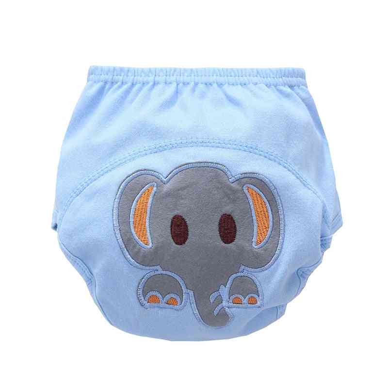 Vadbene hlače iz bombažne risanke - spodnje perilo za dojenčke za večkratno uporabo