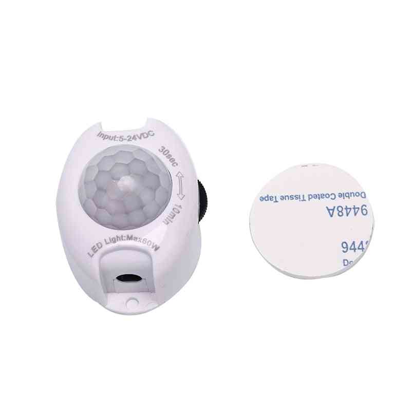 Interruttore della luce del sensore di movimento 5v 24v dc rilevatore di movimento attivato spegnimento automatico per strisce led