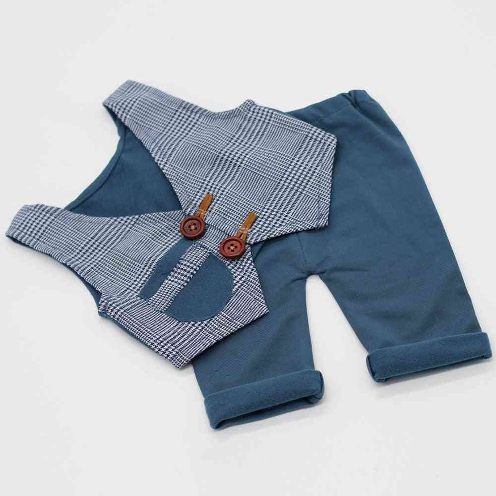 Nouveau-né bébé garçon gilet + pantalon accessoires de photographie vêtements infantile costume d'anniversaire fotografia prop
