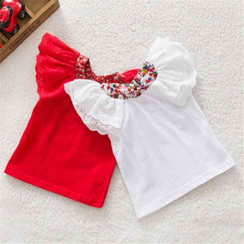 Korte mouw, t-shirt, tops blouse schattig t-shirt voor baby meisjes