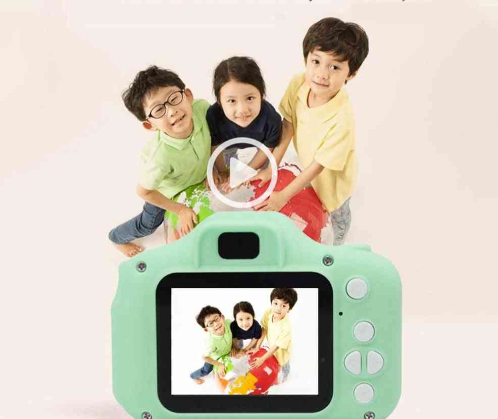 Mini câmera digital-8MP, tela de 2.0 polegadas com foco automático para crianças - azul / padrão