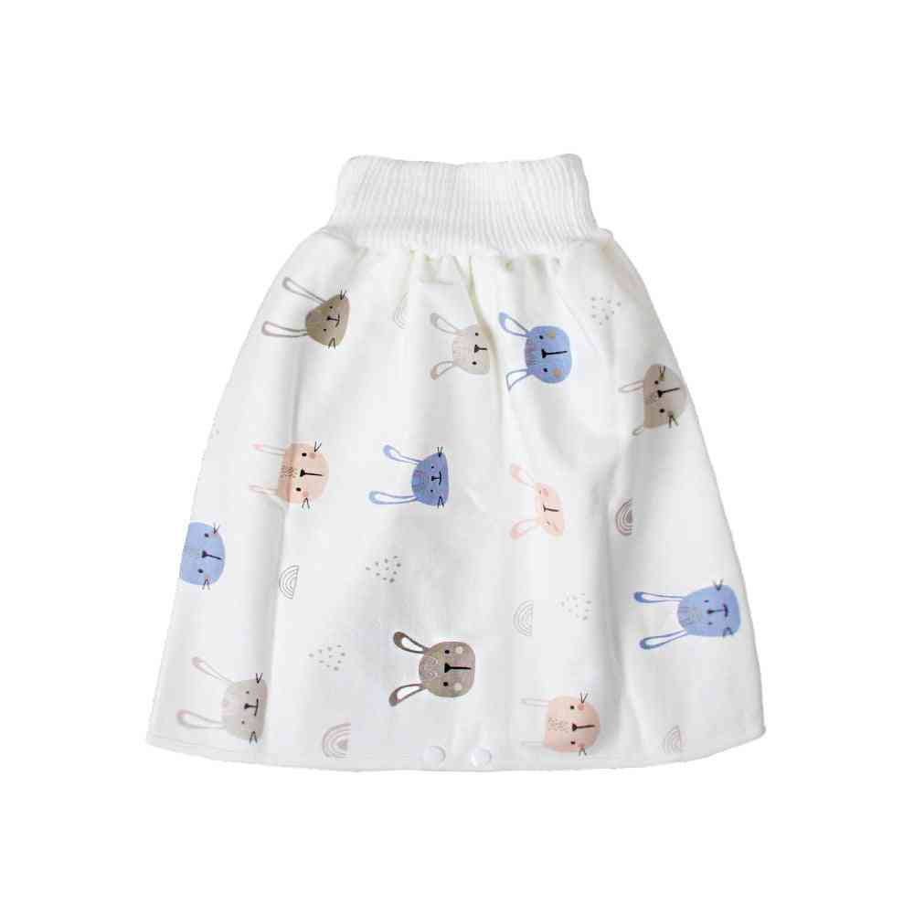 Cute Cartoon Baby Skirt Diapers, Washable Infants Cotton Training Pants, Panties Nappy