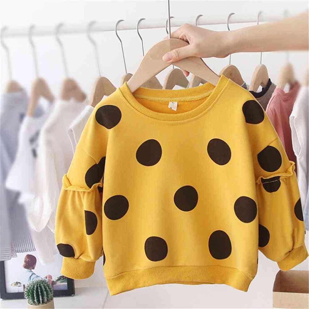 Baby Long Sleeve Cotton Dot Hoodies / Sweatershirt - Autumn Winter Casual Loose Tops