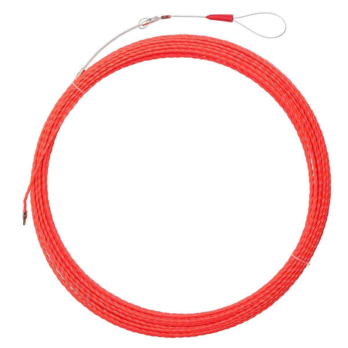 30m Nylon Snake Cable, Push Puller Fish Tape Reel Conduit Ducting Rodder Pulling Pullerwire