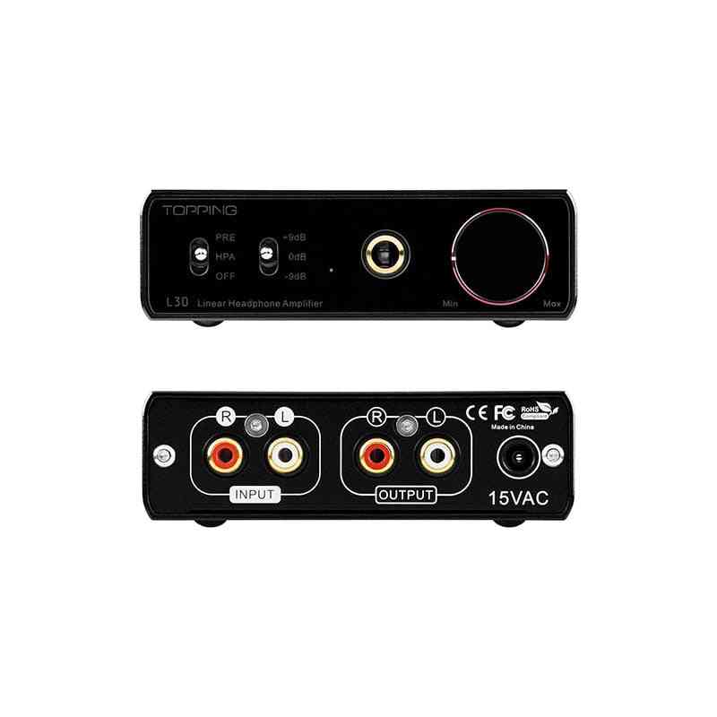 L30 Headphone Amplifier 6.35mm Hifi Rca Hi-res Pre-amp For E30 Dac