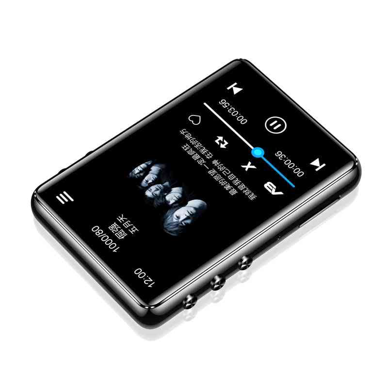 Original Metal Mp3 Player, Bluetooth 5.0 Touch Screen 2.4 Inch Built-in Speaker