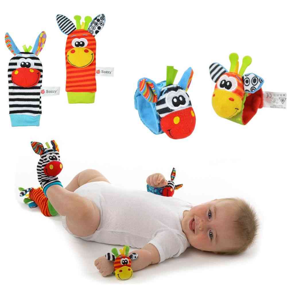 Baby Infant Soft Toy, Wrist Rattles Finders Developmental Bells Foot Sock