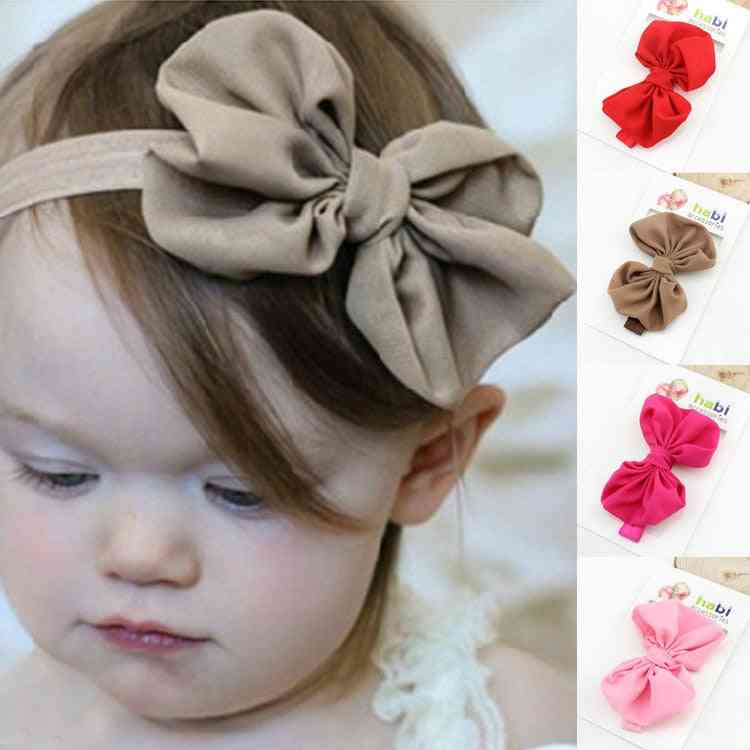 Baby Headband, Ribbon Handmade Girl Newborn Bows