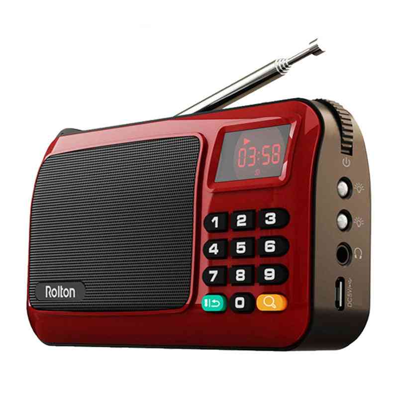 Mini Fm Portable Radio Speaker And Mp3 Music Player