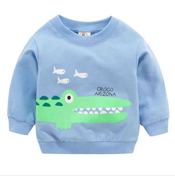 Baby Clothes Sweatshirts - Soft Cotton Top Cartoon Sweater, Spring Autumn Pullover Kids Outerwear