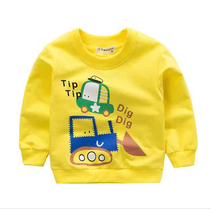 Sudaderas de ropa de bebé: suéter de dibujos animados con parte superior de algodón suave, suéter de primavera y otoño para niños ropa de abrigo para niños