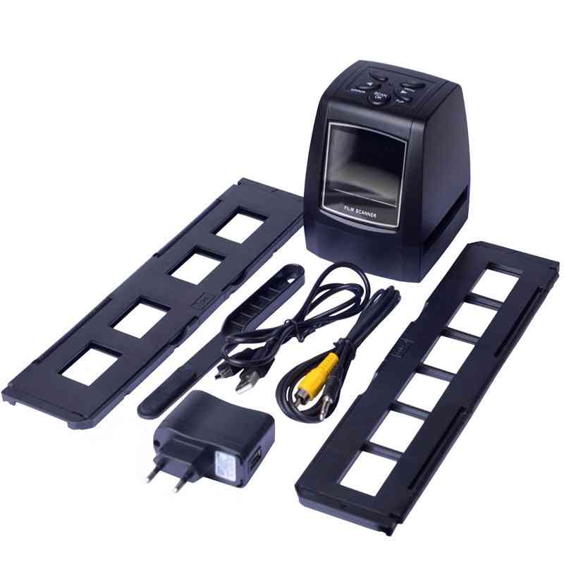 35 mm fotofilm en draagbare sd-kaartfilmscanner met USB- en AV-kabel -
