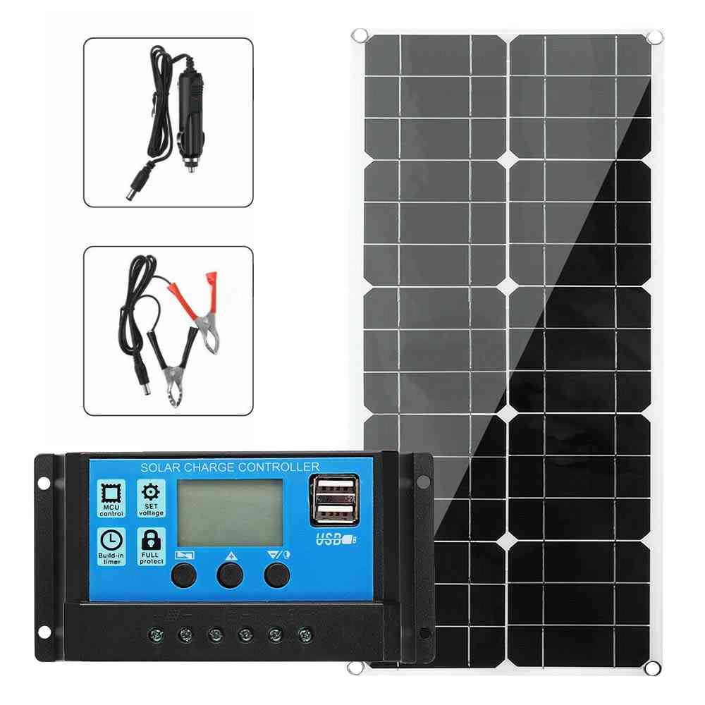 Solar Panel Kit, Battery Charge & 30a Controller Caravan Charger