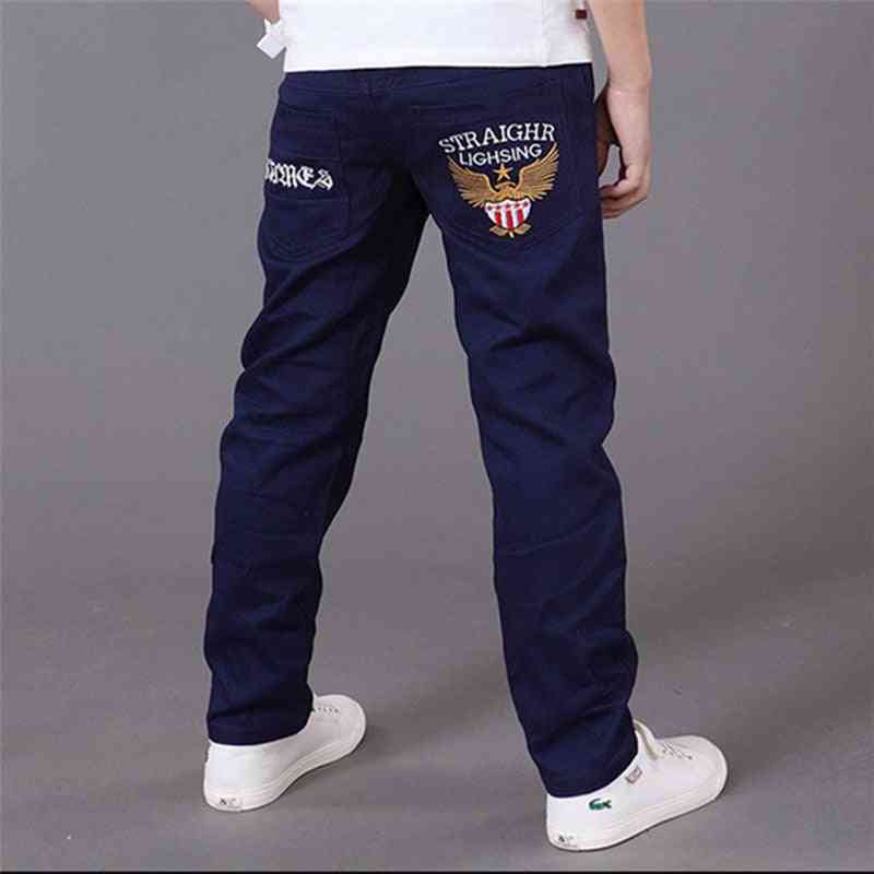 Letters Jeans For Trousers, Casual Elastic Waist Pencil Pants,'s Clothes