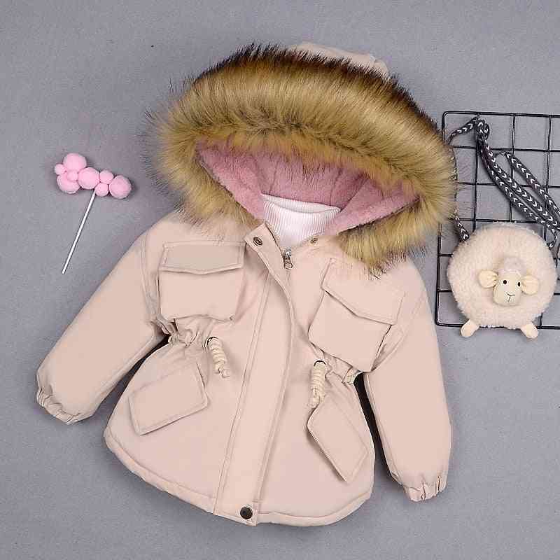 Baby Girl Denim Jacket- Winter Girl's Cotton Padded Clothes