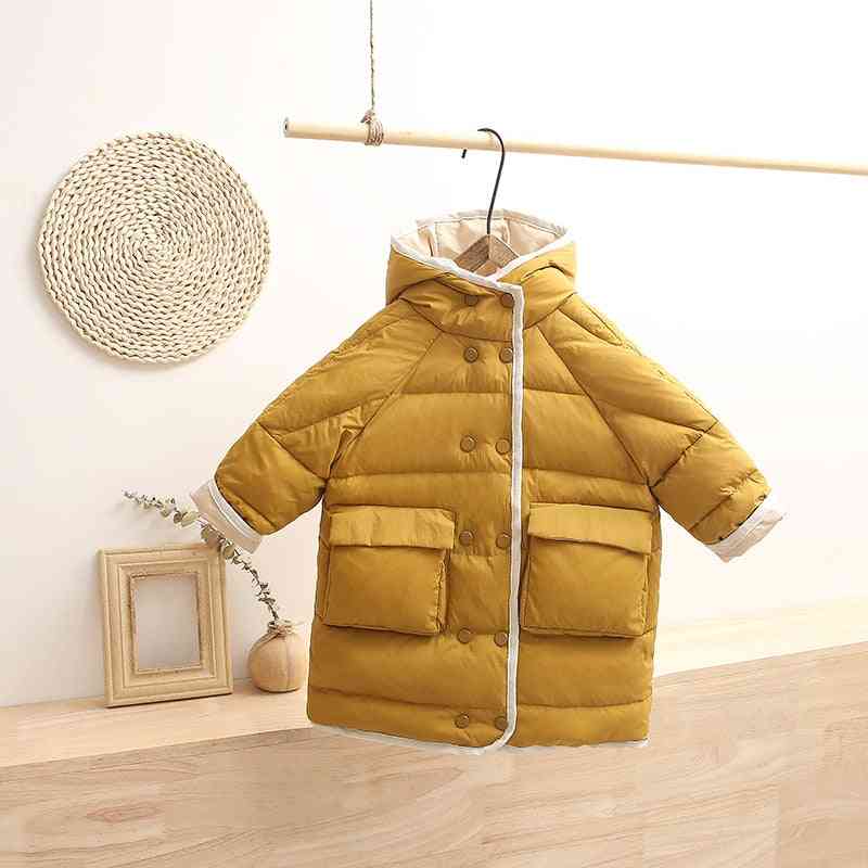 Fete și haine de puf de rață- sacou de îmbrăcăminte pentru zăpadă pentru copii