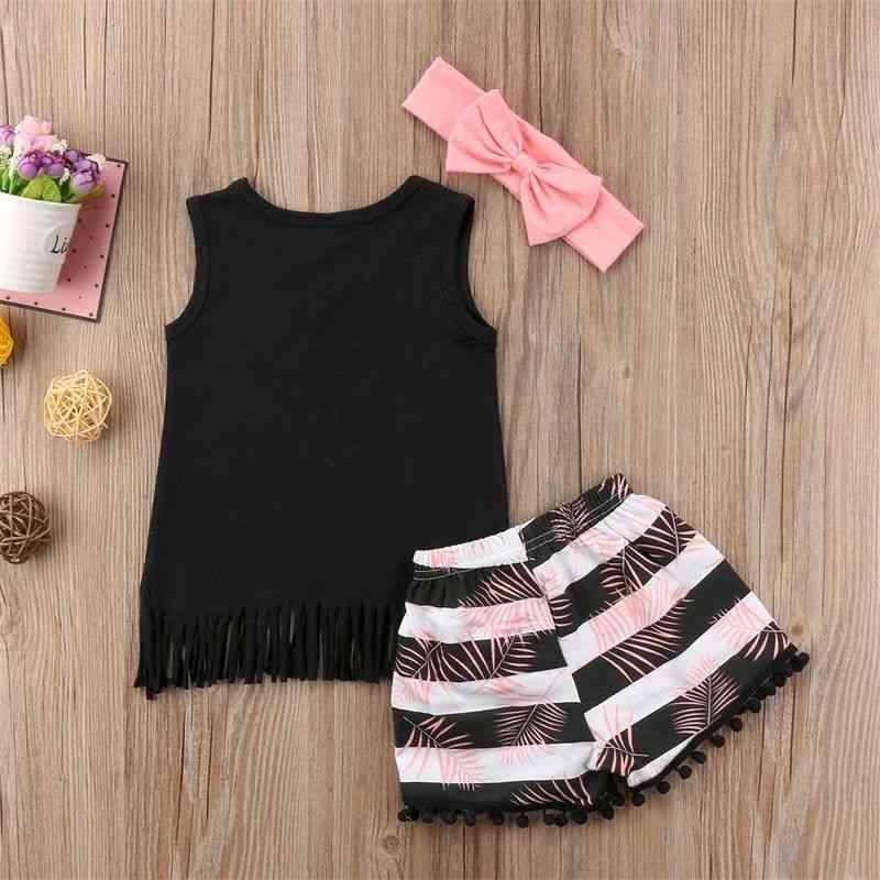 Summer Clothes Set, Little Baby Sleeveless T Shirt+shorts Pants Outfit