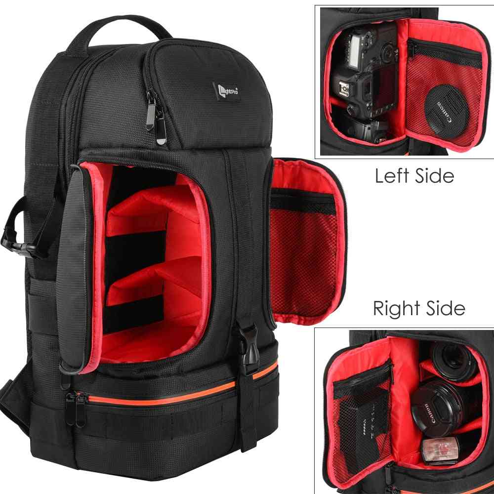 Vízálló váll hátizsák fényképezőgéphez, állványhoz, laptopokhoz