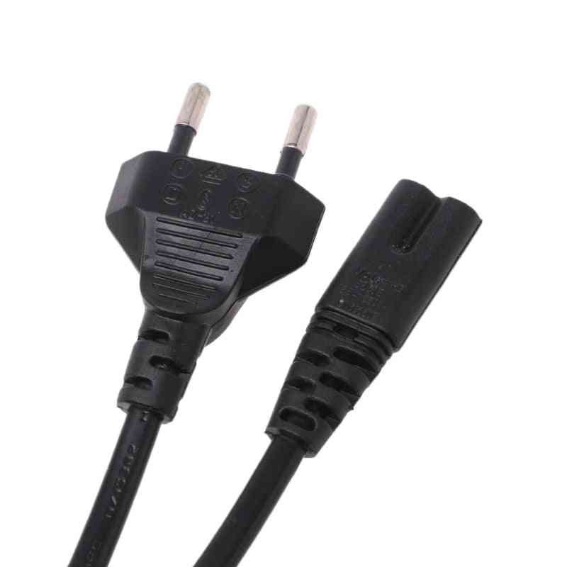 2  Pin Eu Power Supply Cable Cord For Desktop/laptop