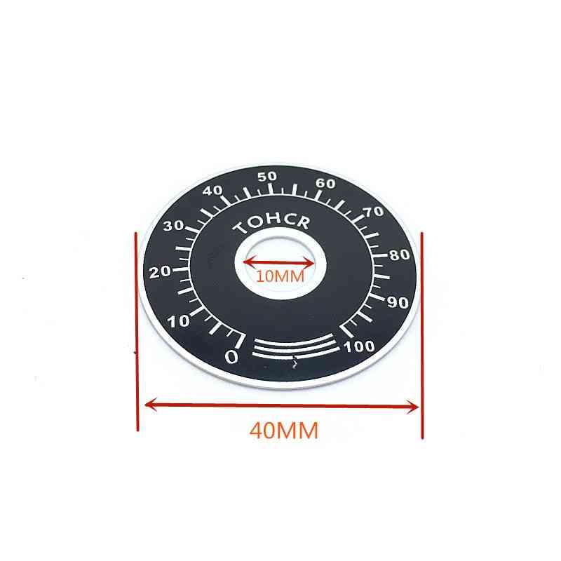 5-sets MF-A103, bakelieten knop + A03 draaiknop met schaalplaat blad, schaal digitale potentiometerdoppen - 6 mm knop en plaat
