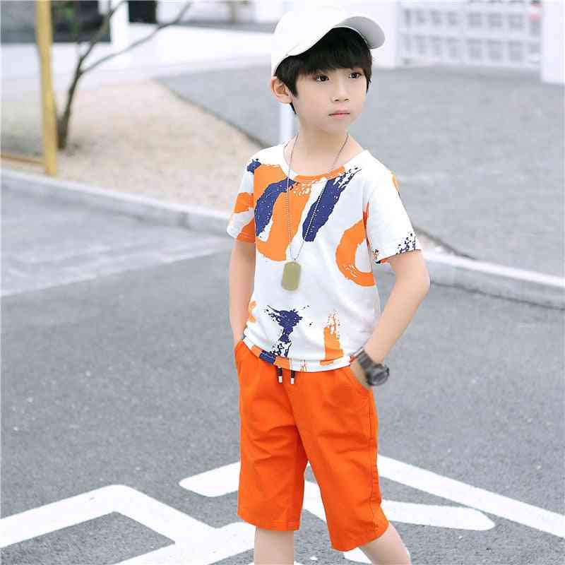 Summer, Stripe Colorful T-shirt + Pants For