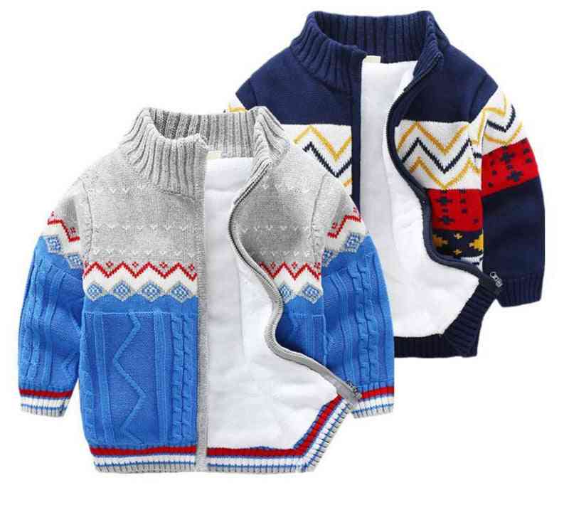 Sweter dziecięcy dla chłopców, kurtka gruba