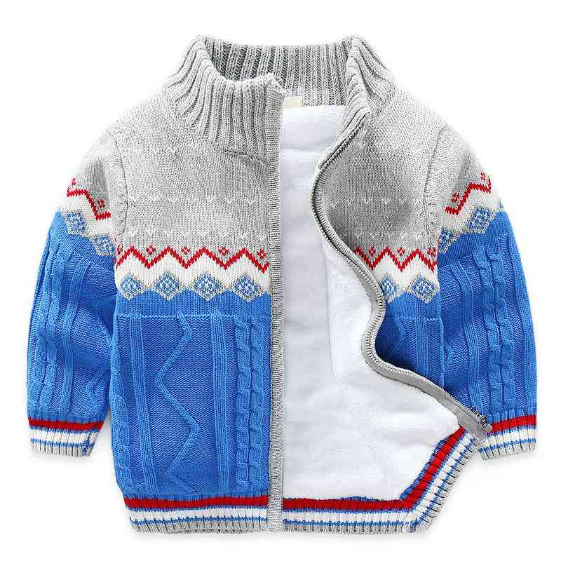 Sweter dziecięcy dla chłopców, kurtka gruba