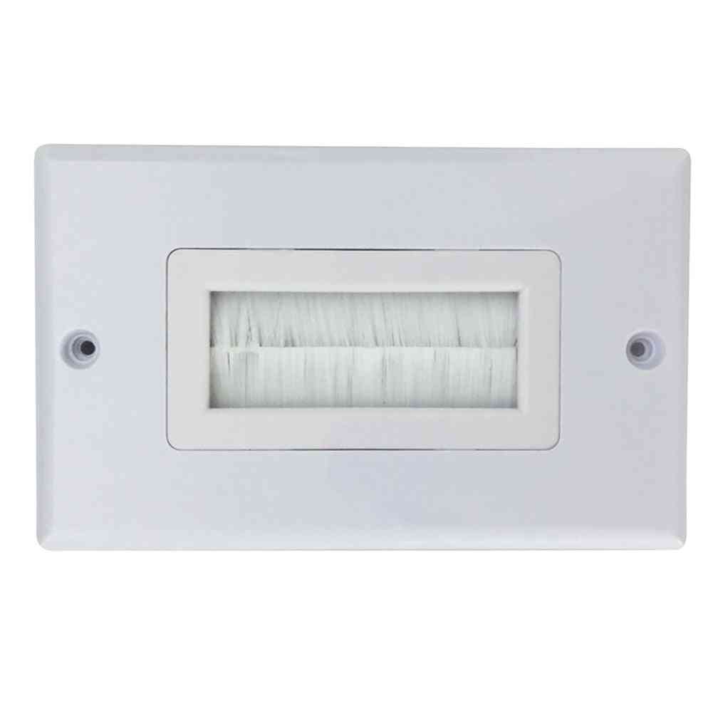 White Brush Wall Plate For Pre Made Leads