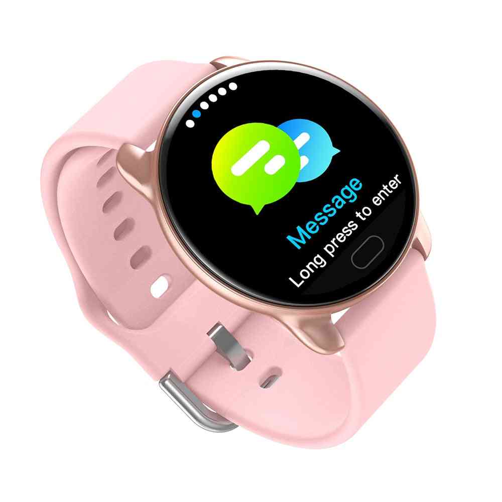 Kvinnlig fitness smart klocka, kör pulsmätare Bluetooth stegräknare