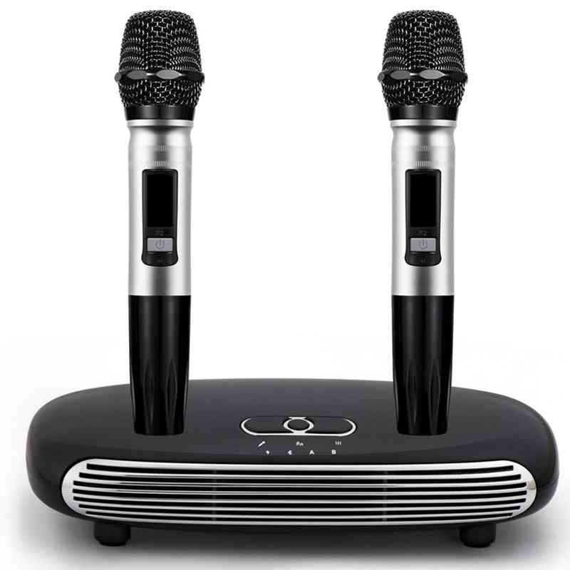 Handheld Wireless Microphone - Home  Digital Karaoke Echo, Audio Sound-mixer