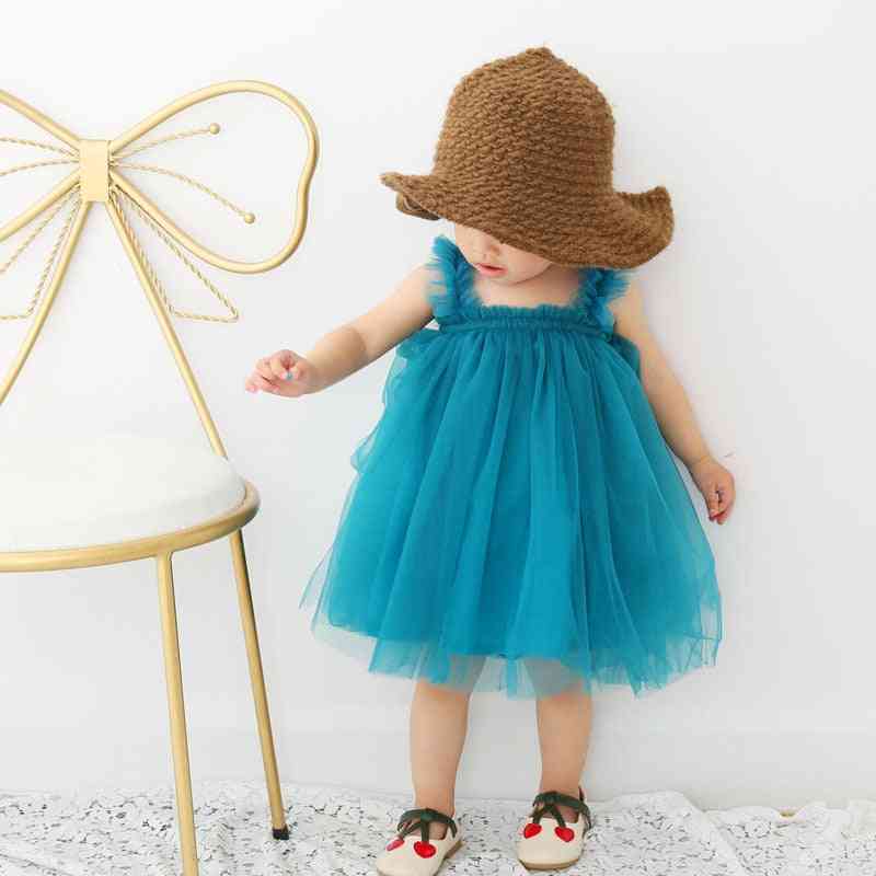 Detské spoločenské šaty bez rukávov, 1. narodeniny pre roztomilé oblečenie