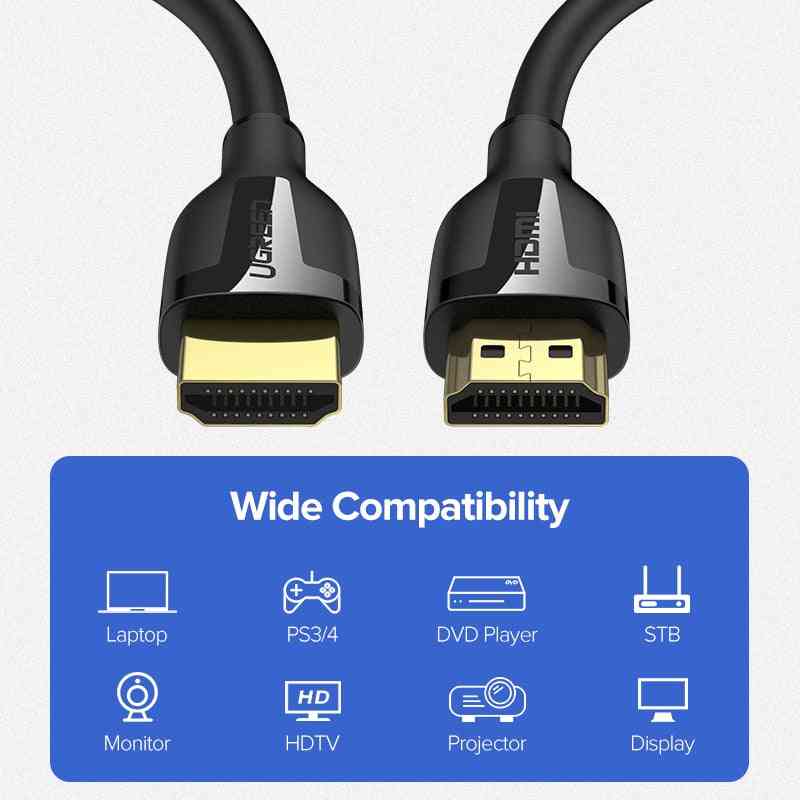 HDMI кабел 4k 2.0 кабел, за Apple TV, ps4- сплитер превключвателна кутия