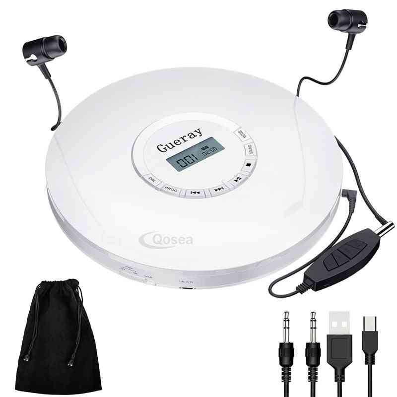 Round Style Portable Cd Player And Headset