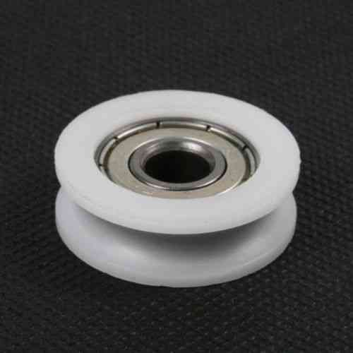 Nylon Plastic Embedded Groove Ball Bearings, 8*30*10mm Guide Pulley