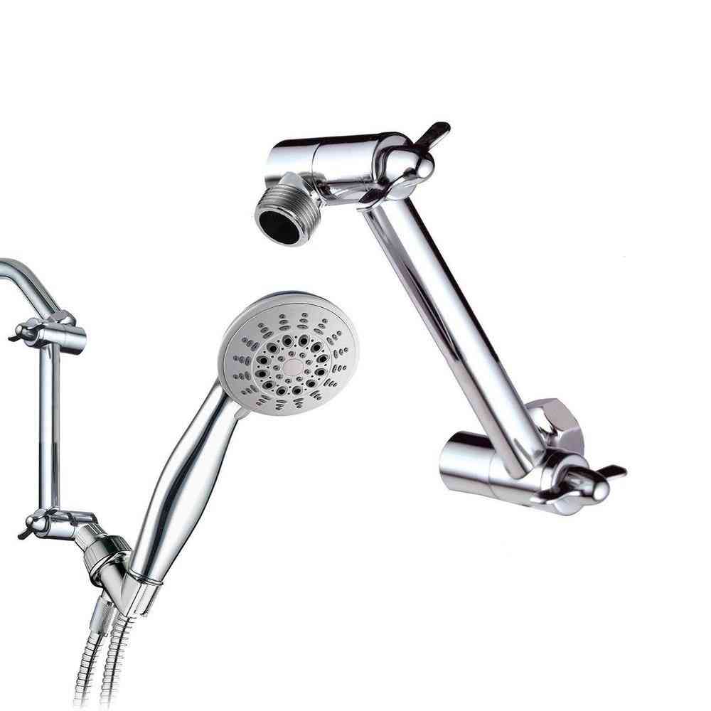 4-calowe mosiężne regulowane ramię prysznicowe, ręczny prysznic łazienkowy, przedłużka kranu