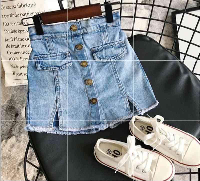 Denim Skirt Modis Button Jeans, Culottes Short For