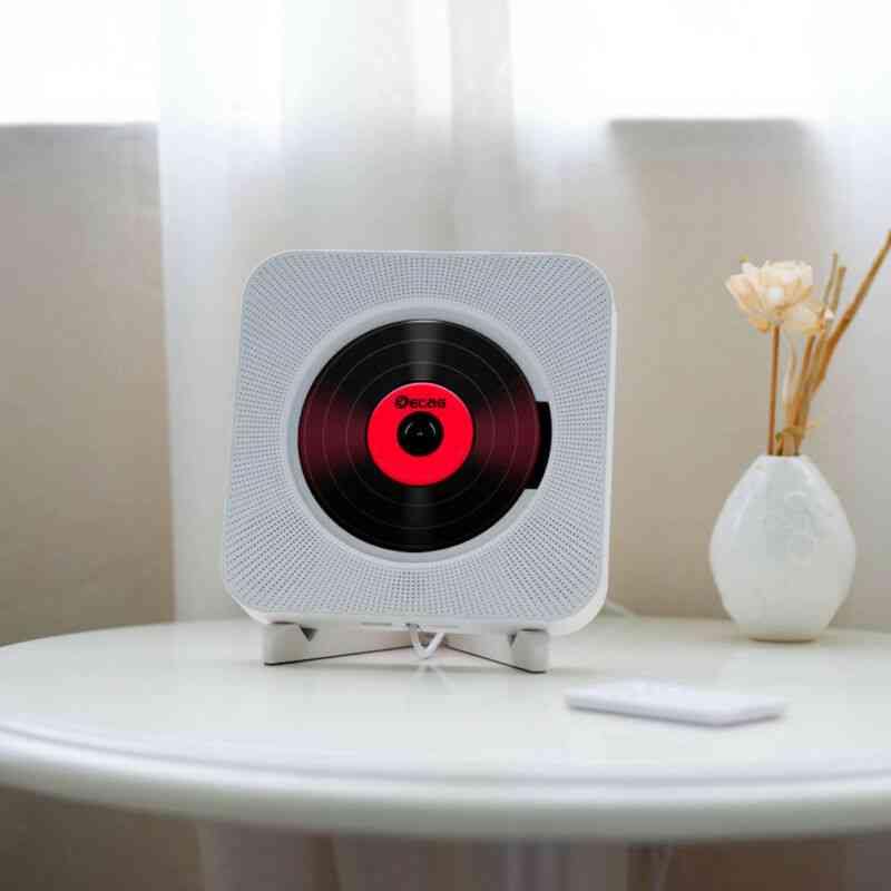 Wall Mounted Bluetooth Cd Player With Remote Control