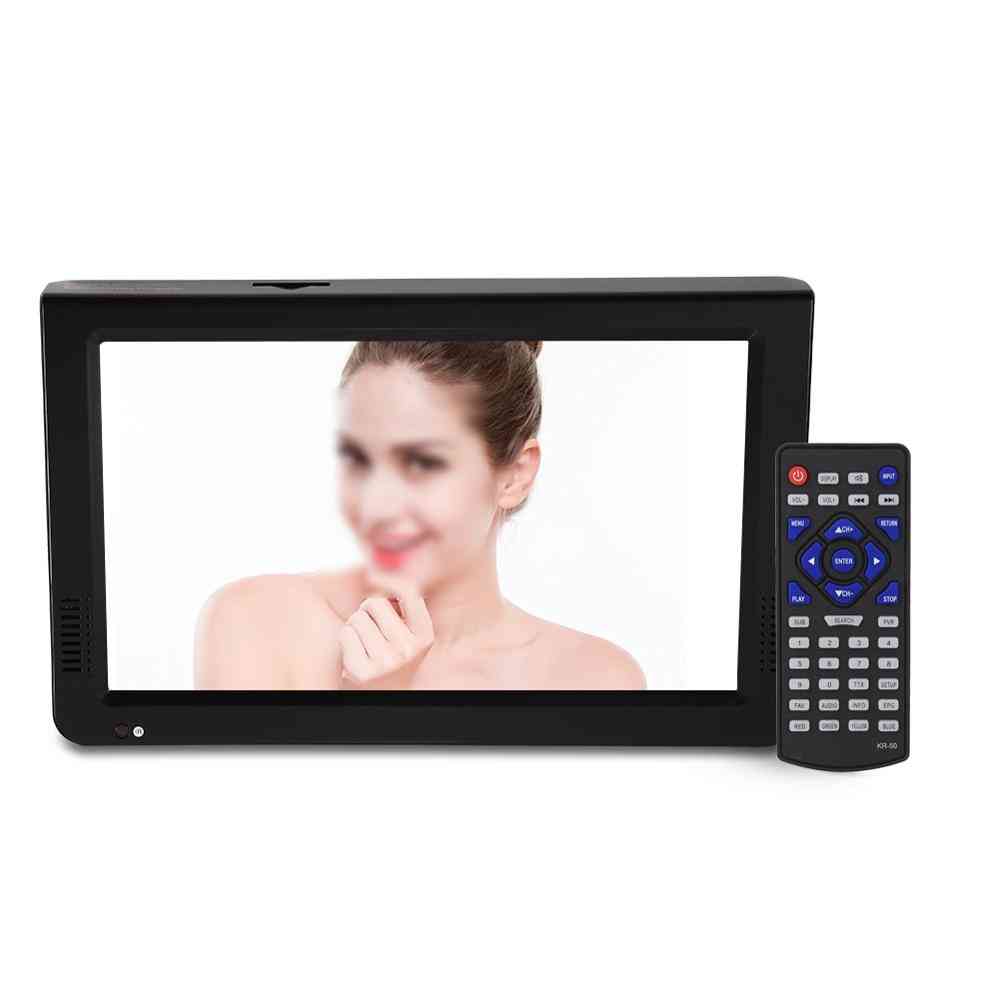 Téléviseurs analogiques numériques de 10 pouces, TV portable de résolution DVB-T-T2 1024x600, mise à niveau de batterie rechargeable 1500mAh pour voiture domestique -