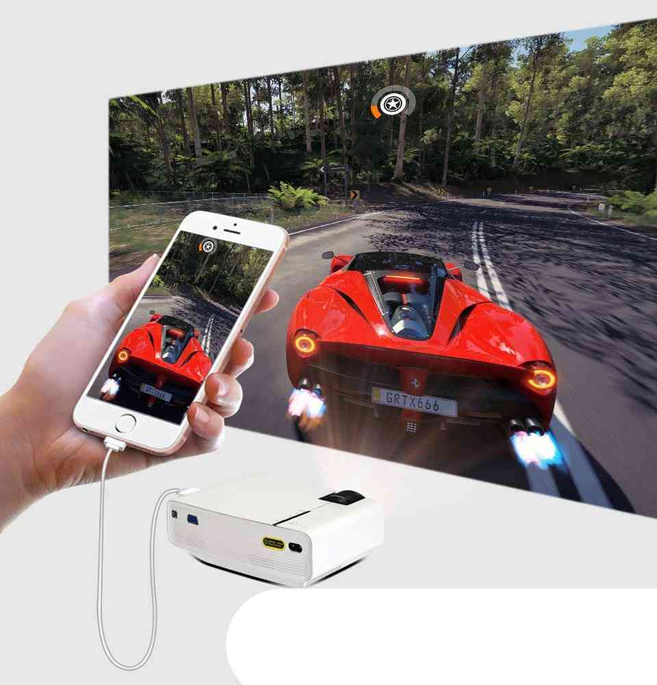 800*480 (wvga) Support To 1080p Mini Projector With 3 In 1 Av Cable And Remote Control