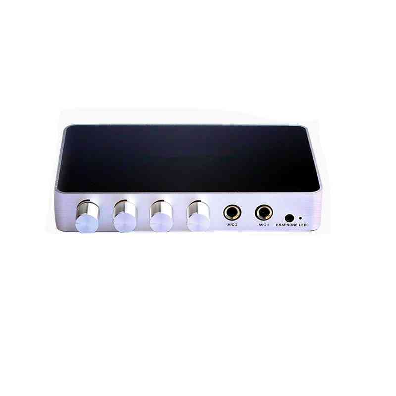 Portable Digital Hdmi Mixer Amplifier With 2mics Works, 4k/2k Tv/pc Theater