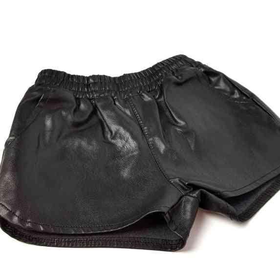 Summer Fake Leather Baby Girls And Boys Shorts