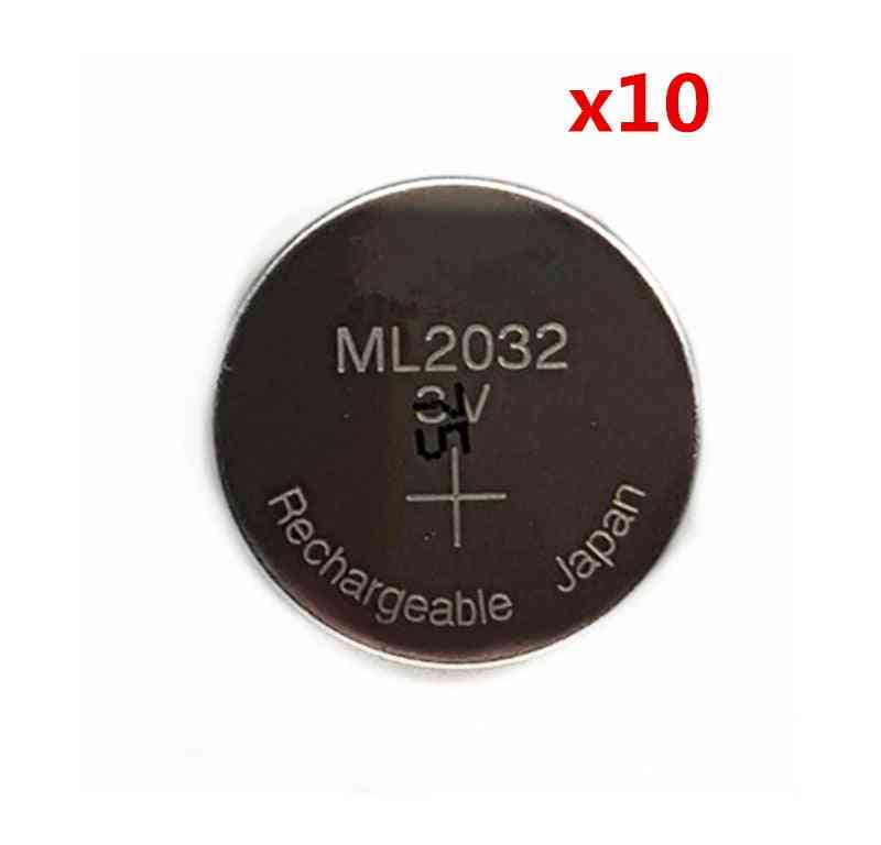 Originele ml2032 3v oplaadbare lithium batterij