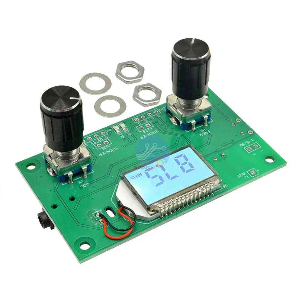 Fm Radio Receiver Module Frequency Modulation Stereo Receiving Board With Lcd Digital Display