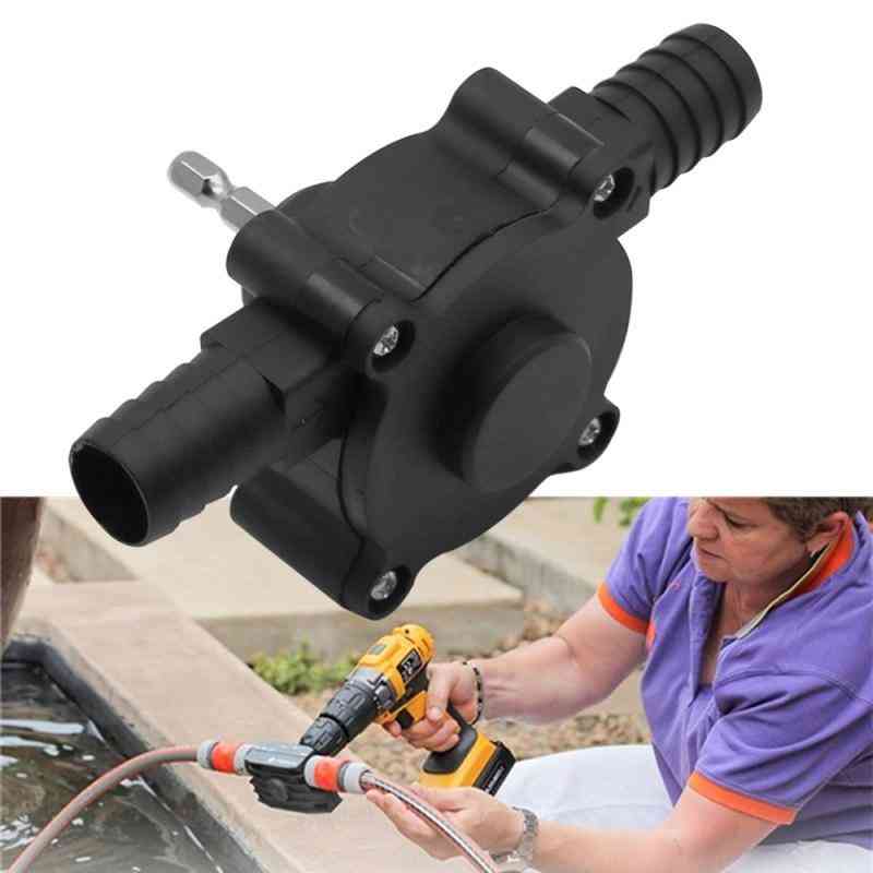 1pc Of Portable Electric Hand Drill- Self Priming Pump With Hose Clamp